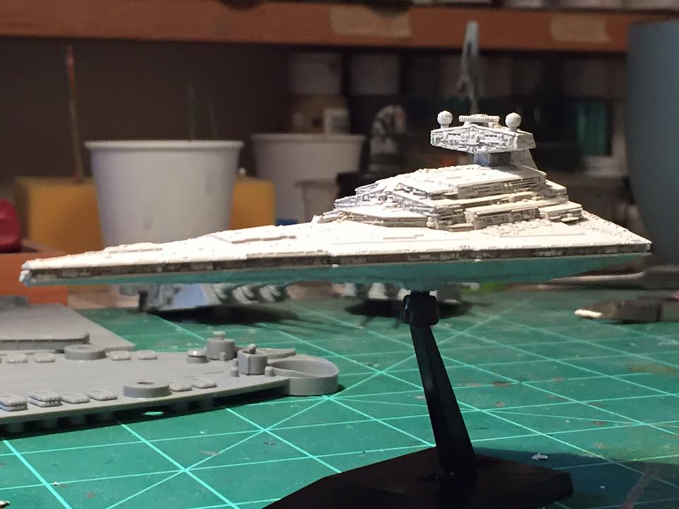 Imperial Star Destroyer (Bandai ~1/12000)
