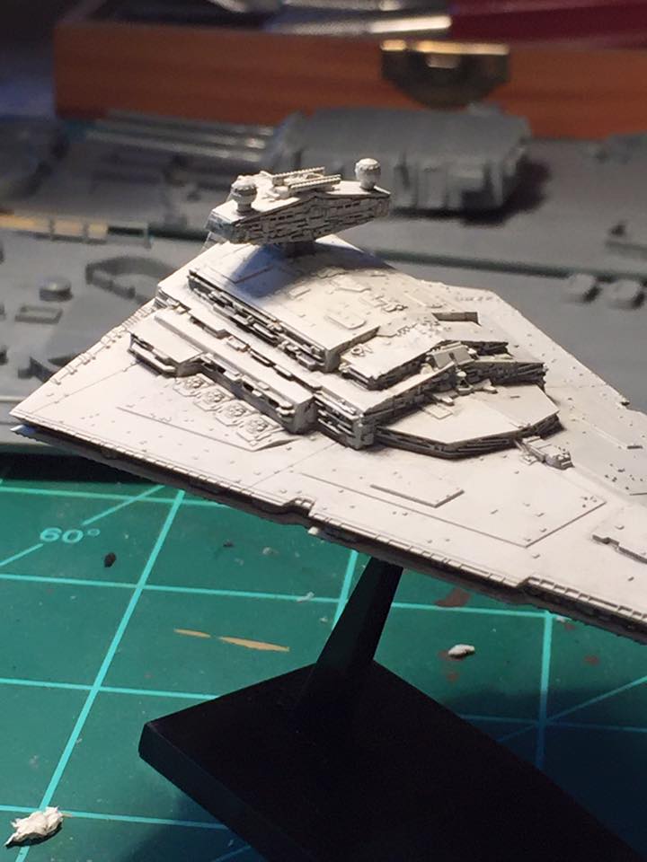 Imperial Star Destroyer (Bandai ~1/12000)
