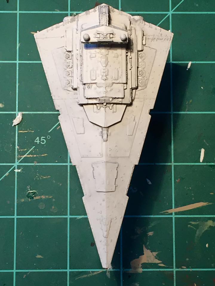 Imperial Star Destroyer (Bandai ~1/12000)
