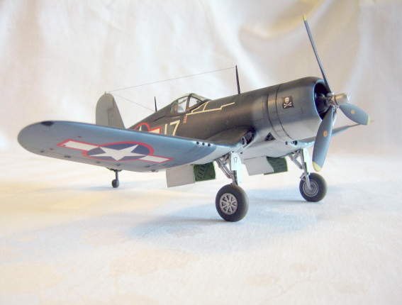 F4U-1 Corsair, Lt. Cdr. Roger Hedrick,  VF-17. Ondongo, New Georgia, 1943. (1/48 Otaki)
