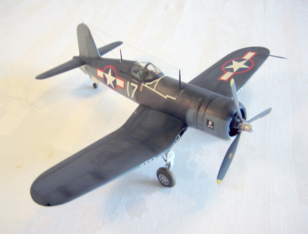 F4U-1 Corsair, Lt. Cdr. Roger Hedrick,  VF-17. Ondongo, New Georgia, 1943. (1/48 Otaki)
