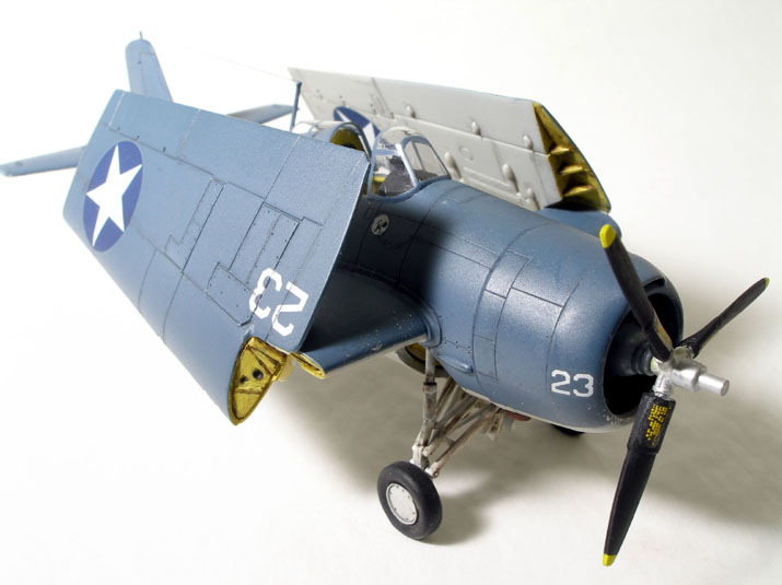 F4F-4 Wildcat (1/72 DML) 
I added True Details' resin cockpit and replaced the canopy with my own vacuformed one.
