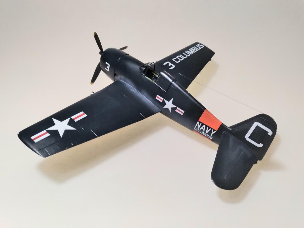 Grumman F6F-5 Hellcat, NAS Columbus 1952 (Otaki 1/48, converted from -3)
