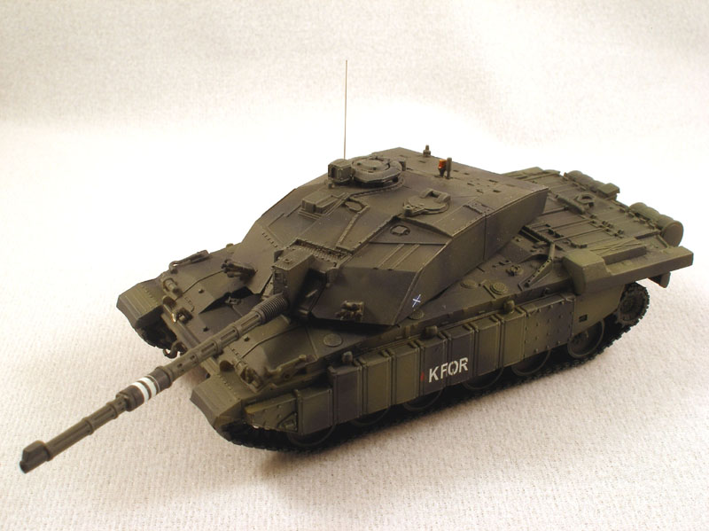 KFOR Challenger II MBT
DML 1/72 kit with reactive armour taken from another DML (Challenger II - Iraq 2003) kit.
