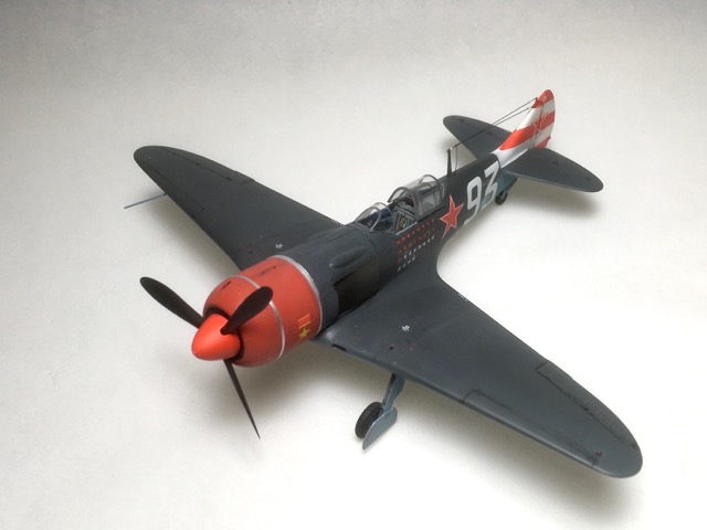 Lavochkin La-7 (Eduard/Gavia 1/48)
Markings are those of Lt. Col. Sergei F. Dolgushin stationed in Germany in 1945.
