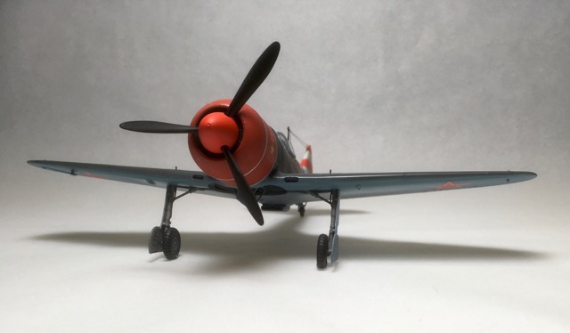 Lavochkin La-7 (Eduard/Gavia 1/48)
Markings are those of Lt. Col. Sergei F. Dolgushin stationed in Germany in 1945.
