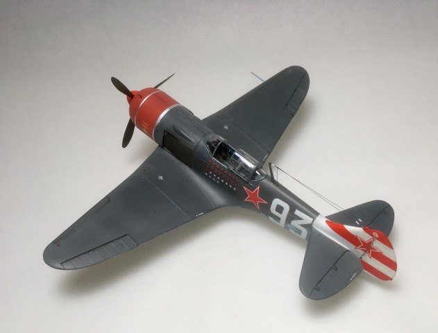 Lavochkin La-7 (Eduard/Gavia 1/48)
Markings are those of Lt. Col. Sergei F. Dolgushin stationed in Germany in 1945.
