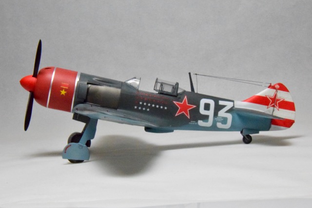 Lavochkin La-7 (Eduard/Gavia 1/48)
Markings are those of Lt. Col. Sergei F. Dolgushin stationed in Germany in 1945.
