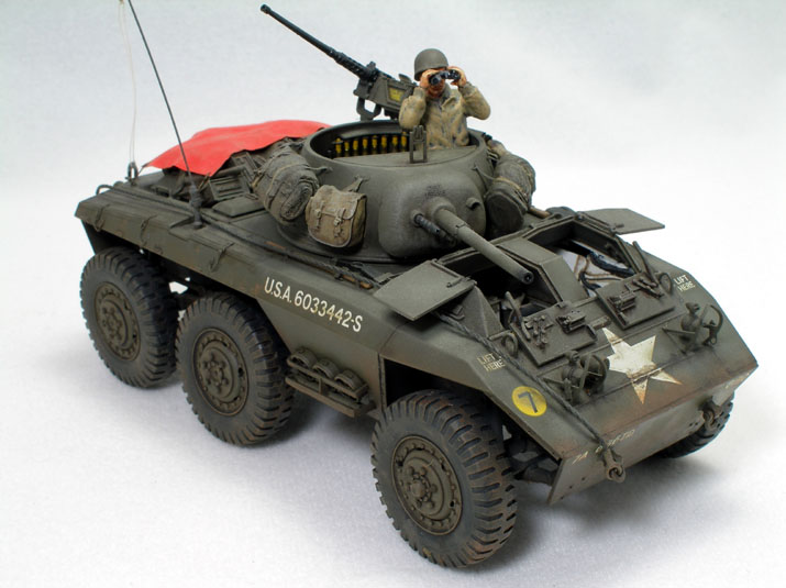 M8 Greyhound, 636th TD, 36th Infantry Division
Tamiya 1/35 kit with Verlinden Interior and Eduard PE set
