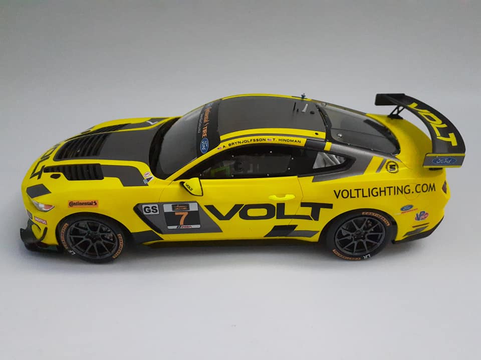 Ford Mustang GT4 "VOLT" IMSA 2018 (Tamiya 1/24 w/Blue Stuff decals)
