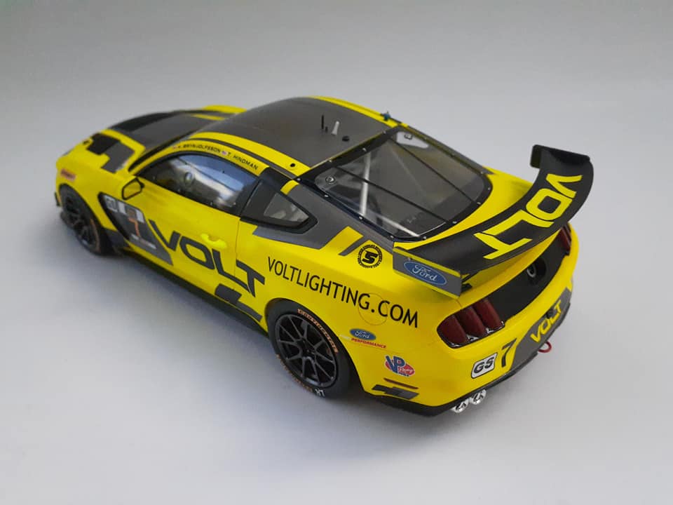 Ford Mustang GT4 "VOLT" IMSA 2018 (Tamiya 1/24 w/Blue Stuff decals)
