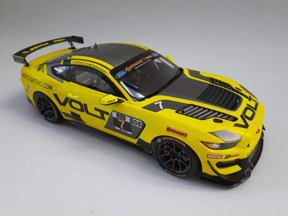 Ford Mustang GT4 "VOLT" IMSA 2018 (Tamiya 1/24 w/Blue Stuff decals)
