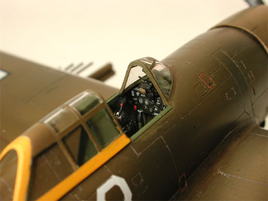 1/72 scale Tamiya P-47D Razorback finished as "Sleepy Time Gal"
