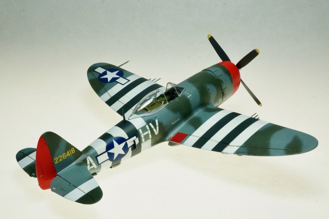 P-47D, USAAF 61st Sqdn. 56th Fighter Group., Lt. Col. Francis Gabreski. (Monogram 1/48)
