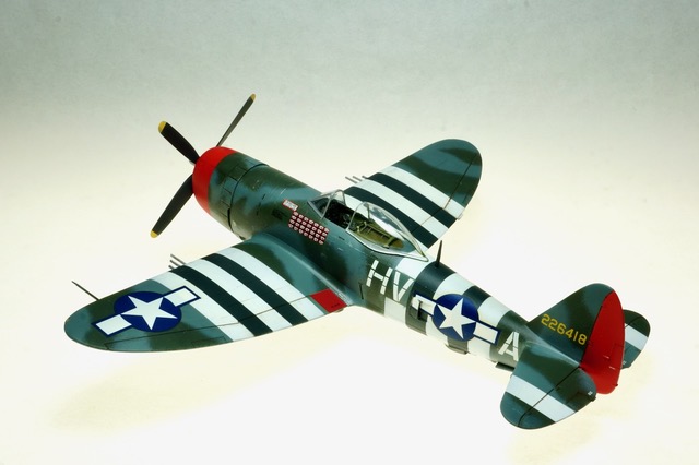 P-47D, USAAF 61st Sqdn. 56th Fighter Group., Lt. Col. Francis Gabreski. (Monogram 1/48)
