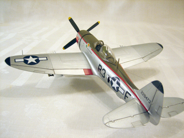 P-47D-28.  Lt. Tallmadge Ambrose, 373rd fighter group. (1/48 Monogram)
