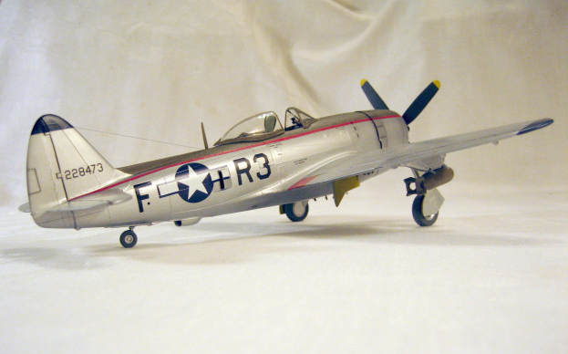 P-47D-28.  Lt. Tallmadge Ambrose, 373rd fighter group. (1/48 Monogram)
