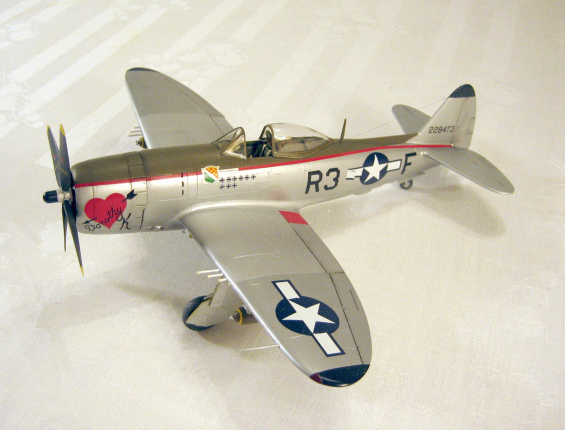 P-47D-28.  Lt. Tallmadge Ambrose, 373rd fighter group. (1/48 Monogram)
