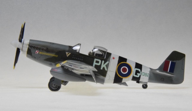 P51C-1-NTC, Polish Air Force (Arma 1/72)
P51C-1-NTC in markings of 315 Squadron PAF (Polish Air Force) in June, 1944. This is from the Arma kit, made in Poland.
