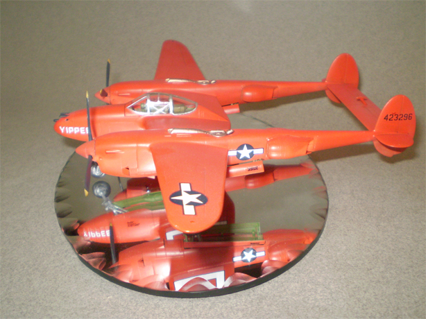 P-38 "Yippie" (HobbyBoss 1/72)
"Yippie" was the 5000th P-38 made and toured the country on a war bond tour before being shipped off to the Pacific theater.
