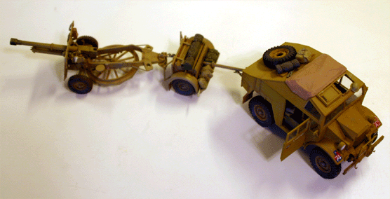 British Quad Gun Tractor & 25 Pound Gun
British Quad Gun Tractor & 25 Pound Gun - Tamiya, 1/35
