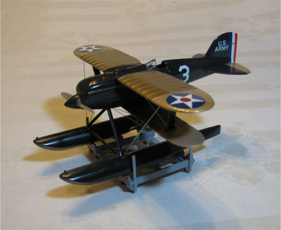 Curtiss R3C-2 (1/48 Testor's)
This Curtiss R3C-2 is the Testor's release of the old Hawk 1/48 kit.   It represents the 1925 Schneider Trophy winner flown by then Lt. Jimmy Doolittle.
