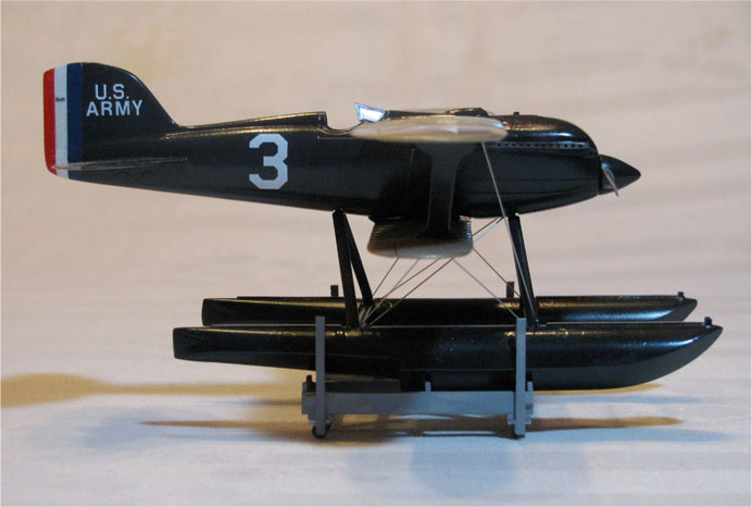 Curtiss R3C-2 (1/48 Testor's)
This Curtiss R3C-2 is the Testor's release of the old Hawk 1/48 kit.   It represents the 1925 Schneider Trophy winner flown by then Lt. Jimmy Doolittle.
