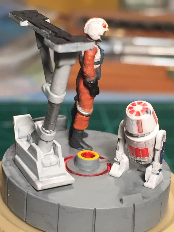 Rebel Pilot & Astromech Droid (Ban Dai 1/72)
