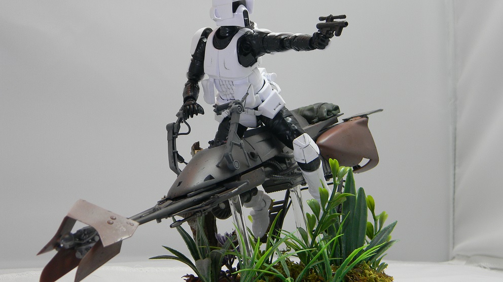 Scout Trooper and Speeder Bike (Bandai 1/6)
