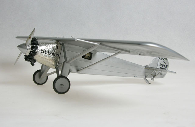 Spirit of St. Louis (Revell 1/48) w/ Bare-Metal Foil cowling with hand applied turnings
