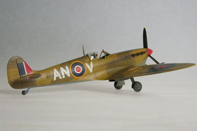 Spitfire Mk. Vb Tropical (Tamiya 1/48 w/ Ultra Cast resin exhausts & seat)
