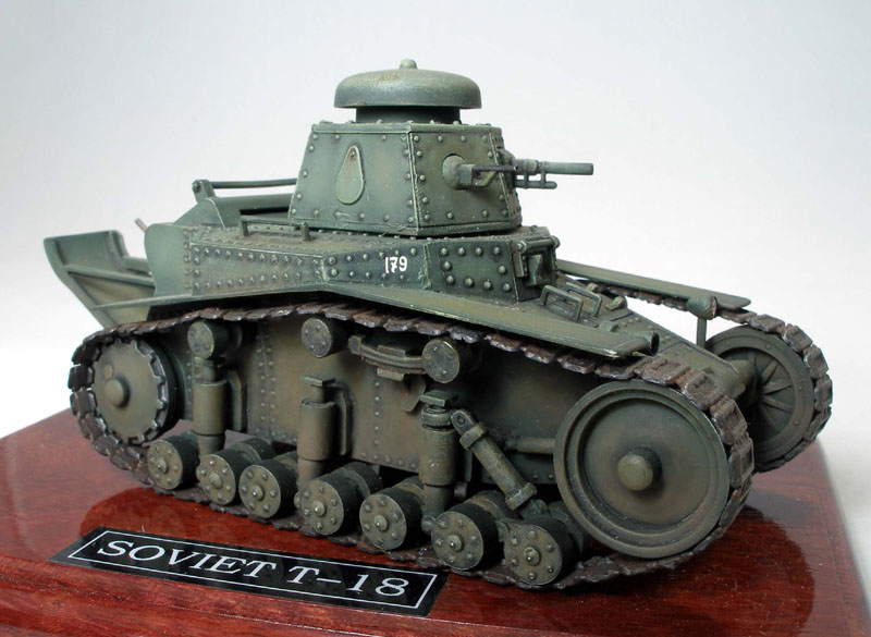 Soviet T-18 Light Tank
AER 1/35 kit built straight out-of-the-box.
