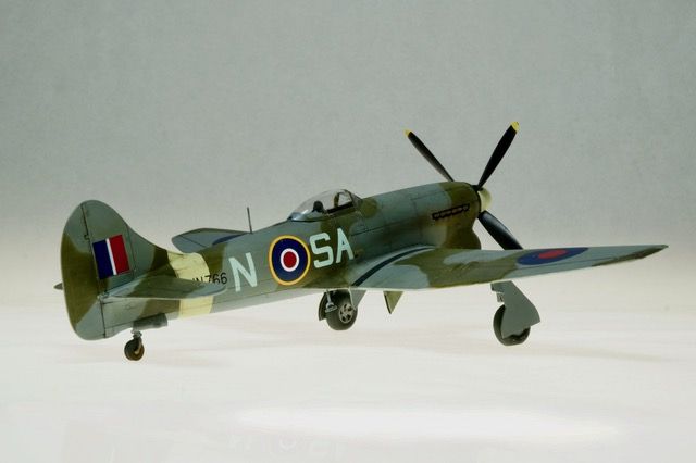 Hawker Tempest Mk. V (Airfix 1/72)
This is the new tool 1/72 Hawker Tempest Mk. V from Airfix. It is a simple build with two options for markings. This model is in markings of Royal New Zealand Air Force, stationed in Cambridgeshire England, 1944.
