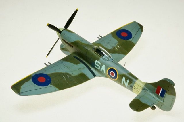 Hawker Tempest Mk. V (Airfix 1/72)
This is the new tool 1/72 Hawker Tempest Mk. V from Airfix. It is a simple build with two options for markings. This model is in markings of Royal New Zealand Air Force, stationed in Cambridgeshire England, 1944.
