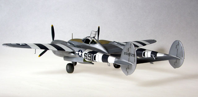 F-5B, photo recon P-38 made from the old 1/48 Monogram kit
