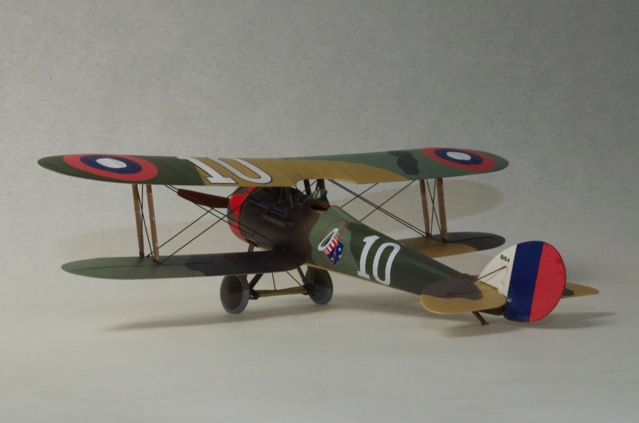 Nieuport 28 (1/48 Roden)
The markings are for Lt. Douglas Campbell, U.S. 94th Aero Squadron, Spring 1918. 
