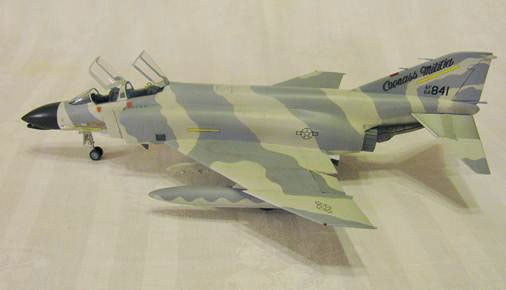 F-4C (Monogram 1/48)
Louisiana Air National Guard,  1980,  Naval Air Station New Orleans. Custom tail decal by Beth Ramey.
