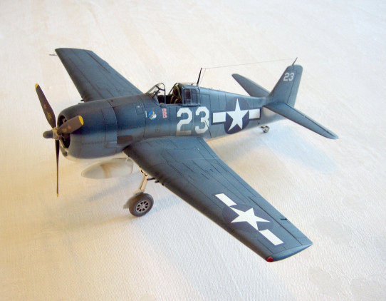 F6F-3 Hellcat, VF-9, U.S.S. Essex, Feb. 1944.  (1/48 Hasegawa)
