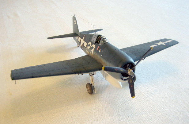 F6F-3 Hellcat, VF-9, U.S.S. Essex, Feb. 1944.  (1/48 Hasegawa)
