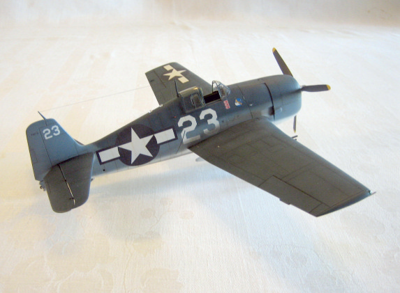 F6F-3 Hellcat, VF-9, U.S.S. Essex, Feb. 1944.  (1/48 Hasegawa)
