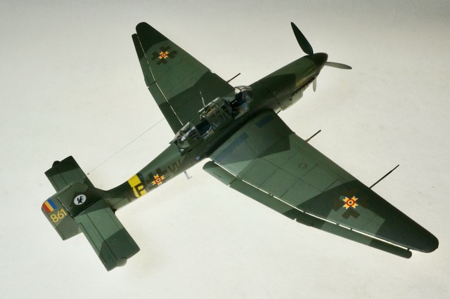 Ju-87D-8 Stuka, 3/6 Dive Bomber Group, Royal Romanian Air Force, 1944 (Monogram 1/48)
