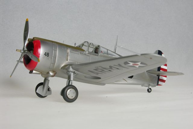 P-36 Hawk (1/48 Hobbycraft)
Pearl Harbor 1941 markings. Built it OOB.
