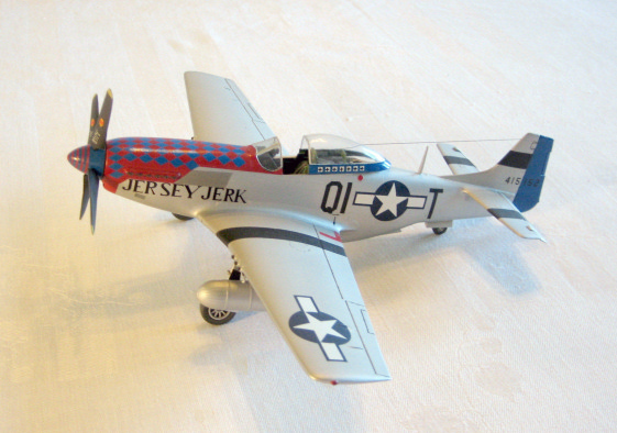 P-51D piloted by Maj. Donald J. Strait, 356th FG, 8th AF.  Martlesham Heath, England, 1944. (1/48 Monogram)
