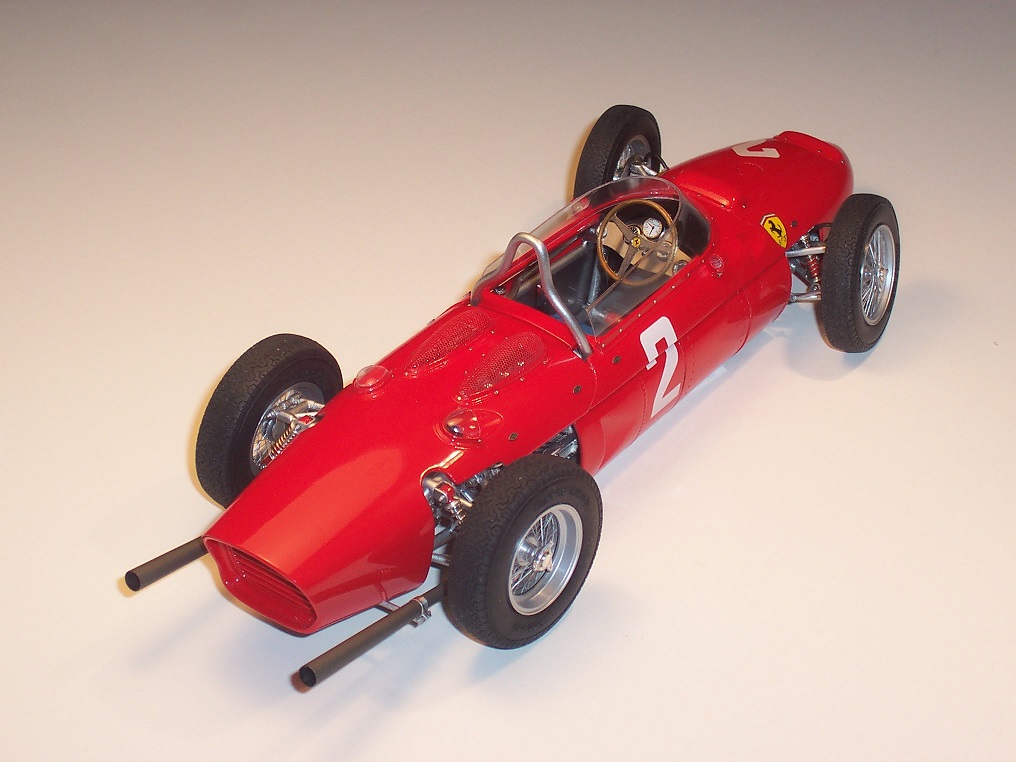 Ferrari 156 Sharknose (1/20 MFH)
World Champion Phil Hill’s 1961 Ferrari 156 Sharknose in 1/20 from MFH kit with scratched parts and details.
