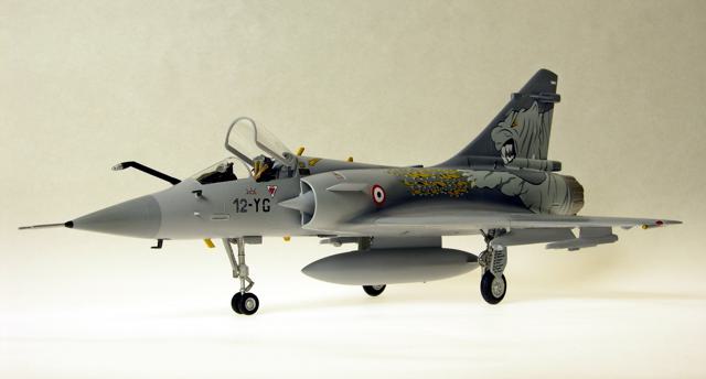 Mirage 2000
1/48 Monogram box stock (except for the refueling probe), French AF; Gunze & Polly S paints; Two Bobs' 2001 Tiger Meet decals.
