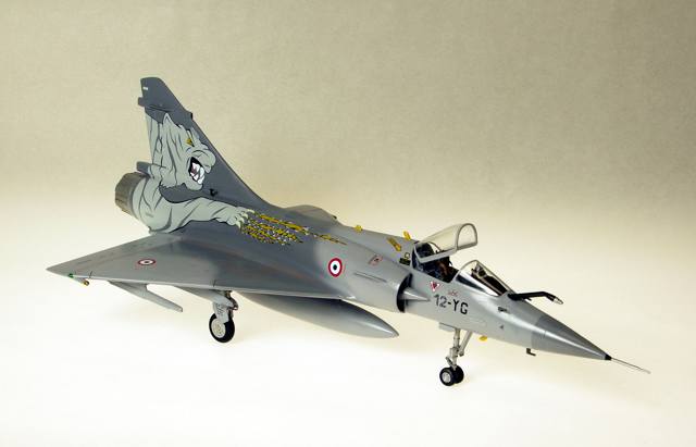 Mirage 2000
1/48 Monogram box stock (except for the refueling probe), French AF; Gunze & Polly S paints; Two Bobs' 2001 Tiger Meet decals.
