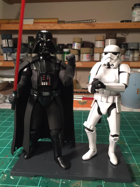 Darth Vader & Imperial Stormtrooper (Ban Dai 1/12)
